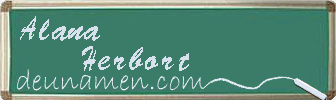 Alana Herbort Visitenkarte